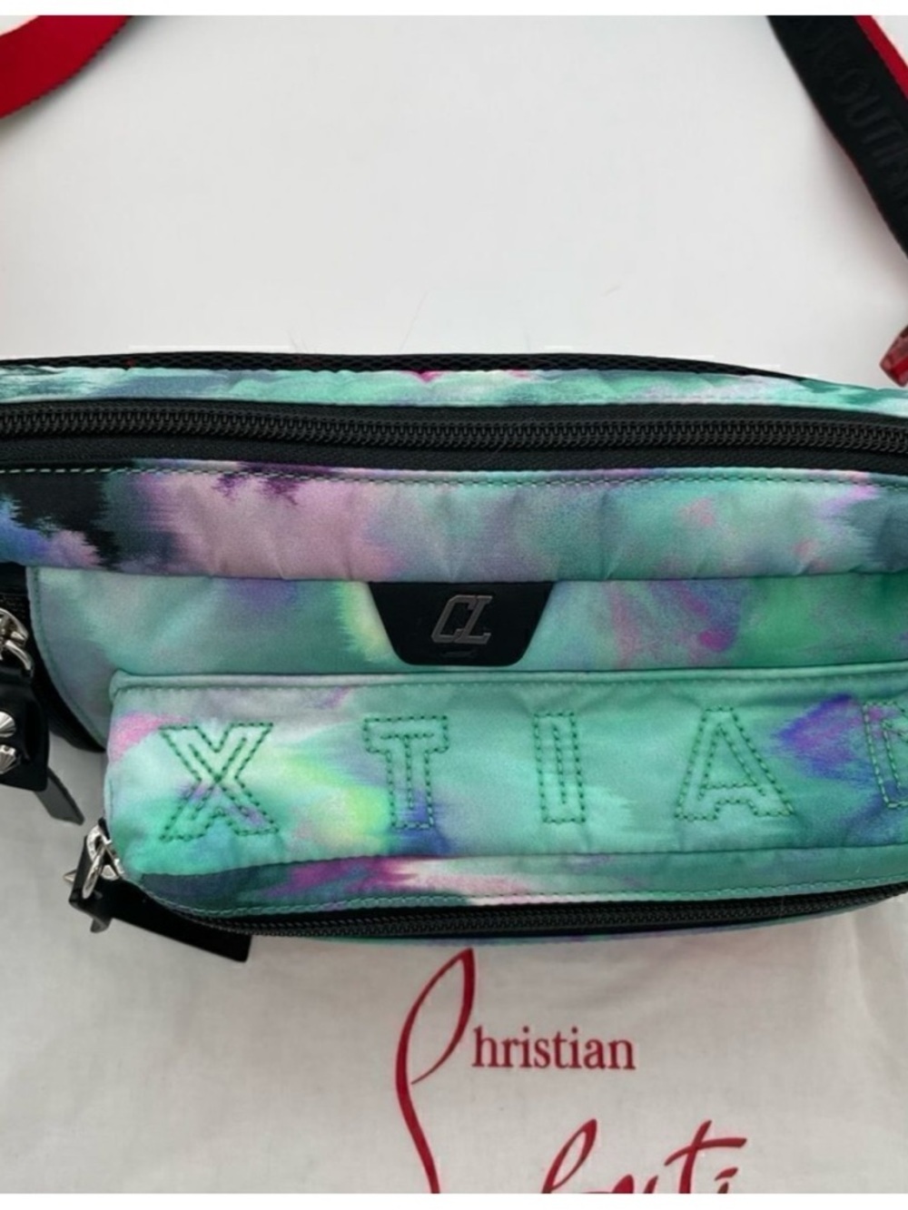 Unisex, Christian, Louboutin, loubideal adjustable belt bag made in Italy - Picture 6 of 7
